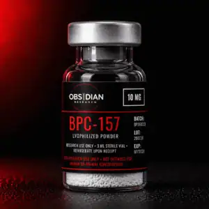 BPC-157 research material vial, 10 mg
