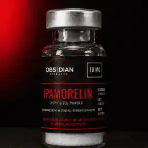 Ipamorelin research material vial, 10 mg