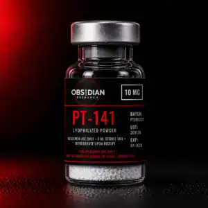 PT-141 research material vial, 10 mg