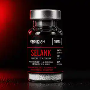 Selank research material vial, 10 mg