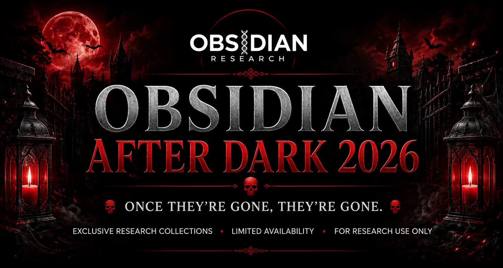 Obsidian After Dark 2026 limited Halloween research collections