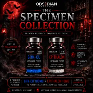 Obsidian Specimen collection halloween